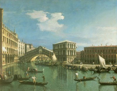 Die Rialtobrücke, Venedig von Giovanni Antonio Canal